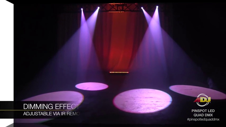 Amazon.com: ADJ Productos PINSPOT LED Quad DMX 8 WATT Quad Color